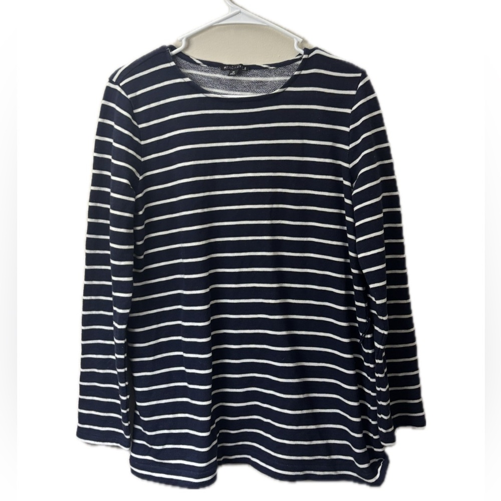 J.Crew Mercantile Striped Long Sleeve Top Medium Women’s Classic Casual Preppy